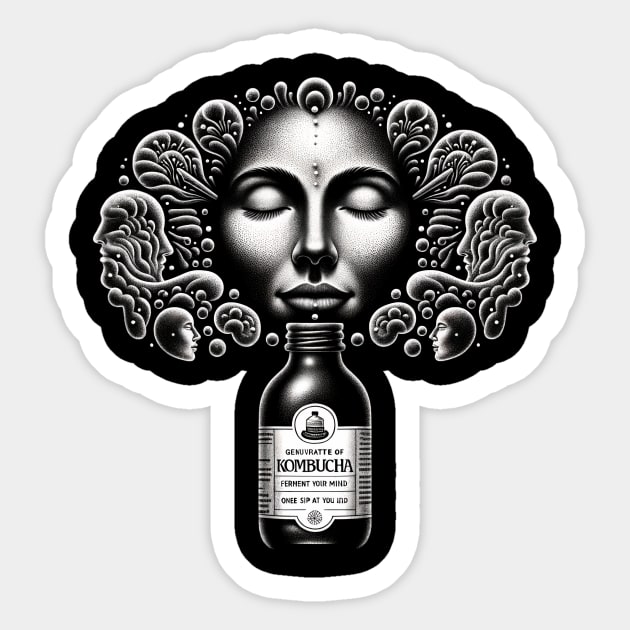 Fermented Mindset Sticker by EternalEntity